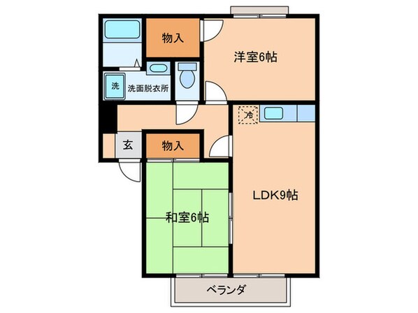 グロッケン　ブルーメの物件間取画像